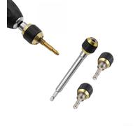 Gdfnmogo Lot de 3 adaptateurs de foret à tige hexagonale à raccord rapide pour perceuse électrique et perceuse de charge, poignée hexagonale de 6,35 mm avec rond antidérapant, compatible avec mandrins