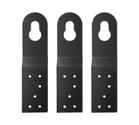 Gdfnmogo Lot de 3 crochets d'ancrage de sécurité pour toit en alliage d'aluminium, système de protection contre les chutes pour bâtiments à cadre en bois, ancrages de toit en métal avec revêtement