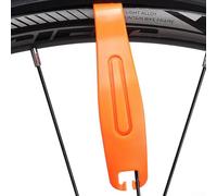 Gdfnmogo Lot de 3 démonte-pneus en plastique haute résistance pour VTT - Design élargi de 16 mm avec ébavurage pour bord à chambre à air (orange)