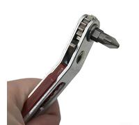 Gdfnmogo Lot de 3 mini clés à cliquet 1/4" avec tête à cliquet à dégagement rapide à 16 dents, acier au chrome vanadium, pour espace serré