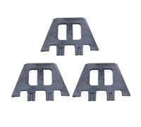 Gdfnmogo Lot de 3 supports de fixation pour planche de surf en PVC - Étanche et résistant à l'usure - Noir (17 x 12 x 10 cm)