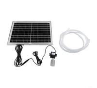 Gdfnmogo Lot de 35 bouteilles d'eau solaire 10 W 2,5 m de hauteur avec filtre de levage 9 V et poissons pour bassins et aquariums extérieurs submersibles