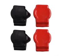 Gdfnmogo Lot de 4 cache-bornes de batterie, fabriqués en PVC pour éviter l'usure et l'isolation thermique, compatibles avec voiture, moto, camion, camping-car, bateau