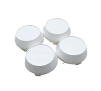 Gdfnmogo Lot de 4 centres de roue chromés 60 mm pour jantes de voiture - Convient avec base blanche, sans logo, installation pour moyeu avant ou arrière (lot de 4)