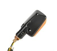 Gdfnmogo Lot de 4 clignotants halogènes pour moto, scooter, quad et cyclomoteur - Clignotant avant et arrière 12 V - Verres teintés noirs