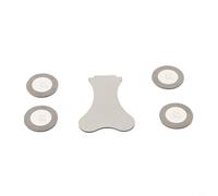 Gdfnmogo Lot de 4 disques transducteurs en verre compatibles avec chauffe-feu électrique Opti-Myst - 20 mm de diamètre - Disques atomiseurs en céramique pour cheminée DIMPLEX