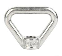 Gdfnmogo Lot de 4 écrous à œil triangulaires en acier inoxydable - Design trapézoïdal - Pour usage industriel et marin - M8 (pour m10)