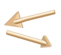 Gdfnmogo Lot de 4 embouts de rechange en plastique avec tête triangulaire en cuivre pour soudeurs communs, comprend une pointe de fer à souder et une boîte de rangement, tige de 5,6 mm
