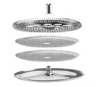 Gdfnmogo Lot de 4 filtres à piston de rechange en maille d'acier inoxydable pour cafetière 350 ml, 600 ml, 1000 ml (600 ml)