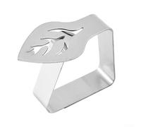 Gdfnmogo Lot de 4 pinces à nappe en acier inoxydable - Pour les pique-niques, les fêtes de jardin et les dîners formels, en argent, or, or rose