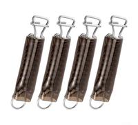 Gdfnmogo Lot de 4 ressorts de couverture de piscine en acier inoxydable - Ressorts de rechange D-For Ring pour couvertures de piscine en PVC, résistant aux intempéries, équipement de piscine serré