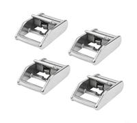 Gdfnmogo Lot de 4 sangles à cliquet avec boucle à came en acier inoxydable 304 pour sangle de 25 mm, accessoires résistants pour bateaux et canoë