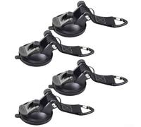 Gdfnmogo Lot de 4 sangles d'ancrage à ventouse avec une forte aspiration - Sangle d'arrimage robuste pour auvent, voiture, camping, voyage, rouge et B (rouge, 1 kg)