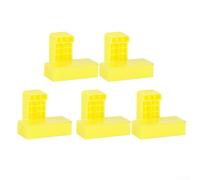 Gdfnmogo Lot de 5 clips de nivellement d'angle pour carrelage mural - Localisateur à angle droit externe avec boucles de fixation en plastique de 60 x 30 x 33 mm, nivelleur léger pour les coins