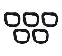 Gdfnmogo Lot de 5 éponges de rechange pour filtre à air pour débroussailleuses, mousse noire durable de 50 mm x 43 mm, taille interne de 6 mm d'épaisseur, 20 mm de haut, compatible avec une gamme