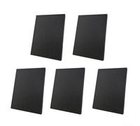 Gdfnmogo Lot de 5 feuilles de rembourrage en mousse de polyuréthane découpables pour boîte à outils, étui d'appareil photo et rangement de matériel, 40 x 30 cm, noir