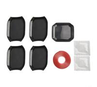 Gdfnmogo Lot de 5 garnitures de protection en ABS pour poignée de porte Wrangler pour JL 4 portes (2018-2023), noir, qualité d'usine ISO9001, pour un adhésif facile