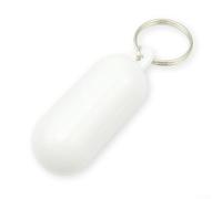 Gdfnmogo Lot de 5 porte-clés ovales flottants en plastique ABS léger pour kayak, bateau, natation, rafting et sports nautiques (blanc)