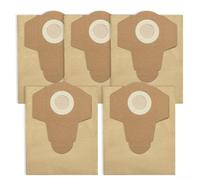Gdfnmogo Lot de 5 sacs d'aspirateur humides et secs en papier 20 L, compatibles avec Einhell BT-VC 1250S/1250, TC-VC 18/20 Li S-Solo et autres modèles Wet & Dry pour