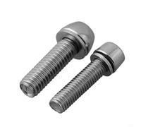 Gdfnmogo Lot de 6 boulons de tige en acier de haute précision pour vélo - M5/M6 x 20 mm - Pour route pour vélo, VTT - Compatible avec collier de tige de selle, casque S (6 x 20 mm)