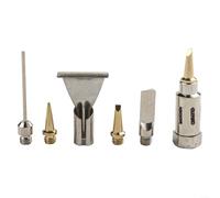 Gdfnmogo Lot de 6 embouts de fer à souder à gaz, kit de remplacement de buse en cuivre pour outils de soudage sans fil, fonctionne avec les fers à souder à gaz HS-1115K