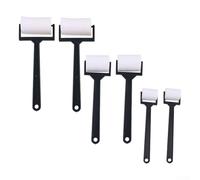 Gdfnmogo Lot de 6 pinceaux à peinture éponge pour enfants - Outils de peinture en mousse blanche de petite, moyenne et grande taille pour les projets artistiques des enfants, les projets scolaires