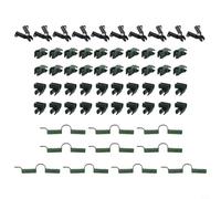 Gdfnmogo Lot de 60 clips de connexion réglables pour piquets de jardin de 11 mm - Cadre de serre en plastique résistant aux intempéries et joint de support pour plantes à faire soi-même