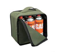 Gdfnmogo Lot de 8 boîtes de rangement d'extérieur pour camping 6 x 250 g et protection plate à gaz - Sac résistant aux intempéries pour réservoir de bidons en toile pour le souffle