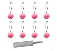Gdfnmogo Lot de 8 clips de drap pour housses de couette, attaches antidérapantes avec crochet - 2 x 2 cm - Fixations en flanelle AL pour draps et couvertures, bleu (rose)
