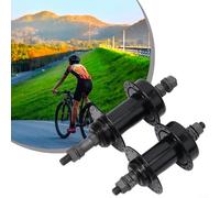 Gdfnmogo Lot de moyeux de frein à disque à roulement scellé 32/36 trous avant 100 mm et arrière 135 mm en alliage d'acier à faible friction pour 6 à 10 vitesses (jeu de 32 trous)
