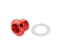 Gdfnmogo M30 Kit de boulons de manivelle auto-extractibles pour pédalier SRAM en alliage d'aluminium Outil de fixation avec joint de capuchon Rouge (rouge)