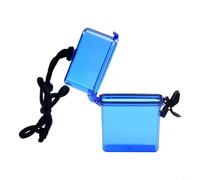 Gdfnmogo Mallette de sport étanche pour kayak, rafting et natation, joint scellé, construction en plastique, 11,9 x 9,4 x 3,6 cm, avec cordon (bleu)