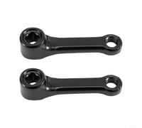 Gdfnmogo Manivelle de vélo d'appartement 89 mm pour équipement de cyclisme d'intérieur, pédalier carré conique en fer 13 x 13 mm avec filetage de pédale 9/16-20, 1 paire noire