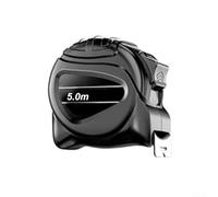 Gdfnmogo Mètre ruban en acier inoxydable 10 m x 25 mm avec revêtement fluorescent pour une haute visibilité, imperméable et règle en acier au carbone pour l'amélioration de la maison et la