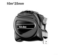 Gdfnmogo Mètre ruban en acier inoxydable 10 m x 25 mm avec revêtement fluorescent pour une haute visibilité, imperméable et règle en acier au carbone pour l'amélioration de la maison et la