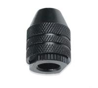 Gdfnmogo Mini mandrin multi-perceuse sans clé 0,3 à 3,4 mm à trois mâchoires adaptateur d'embout à changement rapide pour outils rotatifs M7 x 0,75 M8 x 0,75 en acier carbone finition oxyde noir haut