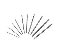 Gdfnmogo Mini perceuse manuelle avec mandrin sans clé et 10 pièces de 0,8 à 3 mm pour embouts HSS, étau à broche en alliage d'aluminium pour bois, plastique, résine, modélisme, fabrication de bijoux