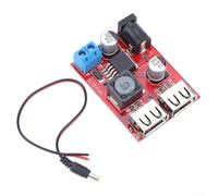 Gdfnmogo Module contrôleur de charge solaire double sortie USB 3 A Carte abaisseur 6 V-40 V DC Entrée 5 V 3 A Max Circuit de charge pour téléphone portable tablette Power Bank