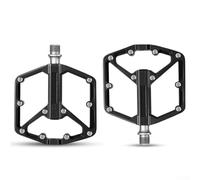 Gdfnmogo Montagne à un seul côté pour pédales de vélo, trois roulements en alliage d'aluminium 6061 pour pédales avec clou antidérapant et face lisse pour route de montagne et