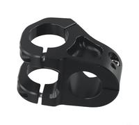 Gdfnmogo Mountain For Bike Potence courte 35 mm, pour guidon en alliage d'aluminium CNC pour fourche de 28,6 mm, design creux léger pour absorber les chocs, anodisé robuste