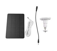 Gdfnmogo Option d'énergie solaire efficace pour caméras de sécurité 4 W avec installation réglable (blanc)