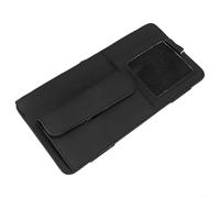 Gdfnmogo Organiseur de pare-soleil pour intérieur de voiture, poche multifonction en cuir synthétique avec support pour lunettes de soleil et clip pour stylo, garantissant une vue dégagée (noir)
