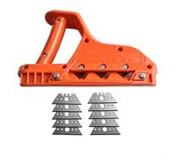 Gdfnmogo Outil de chanfreinage pour plaques de plâtre 45/60 degrés pour bords de cloison sèche, lames remplaçables avec poignée en plastique ABS, outil de finition du bois (45 degrés)