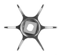 Gdfnmogo Outil d'entretien de moulinet en alliage d'aluminium, clé de déchargement à six étoiles pour série METANIUM/ANTARES DC/CURADO (compatible (gris clair)