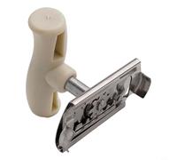 Gdfnmogo Ouvre-couvercle rotatif avec mécanisme d'engrenage - Ouvre-bocal en acier inoxydable pour mains arthritiques, décapsuleur compact ergonomique pour couvercles de 2,5 à 10,2 cm