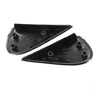 Gdfnmogo Paire de garnitures triangulaires de rétroviseur latéral de voiture pour Versa modèles 2012 à 2019 - Pièces de rechange noires à clipser ABS 96318 à 3BA0A 96319 pour 3BA0A