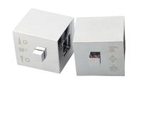 Gdfnmogo Paire de poignées carrées de contrôle de la température de douche en finition chromée, boutons thermostatiques en plastique ABS avec marquages de température blancs, compatibles avec