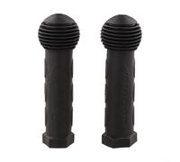 Gdfnmogo Paire de poignées de guidon en caoutchouc antidérapant pour vélos et scooters pour enfants, caoutchouc élastique souple, pour une installation facile, couleurs assorties (noir)