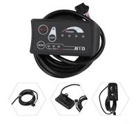 Gdfnmogo Panneau d'affichage LED électrique pour vélo S810 pour contrôleur JN, coque en plastique étanche, indicateur intelligent de puissance de la batterie et de vitesse, compatible avec 36 V/48 V
