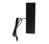 Gdfnmogo Panneau de charge solaire portable étanche avec port de type C, mini panneau en silicone monocristallin respectueux de l'environnement pour le camping en plein air, le cyclisme, la randonnée